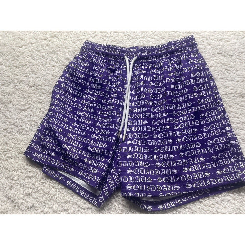 Squidhaus Lined Purple Athletic Shorts Men's Size Small